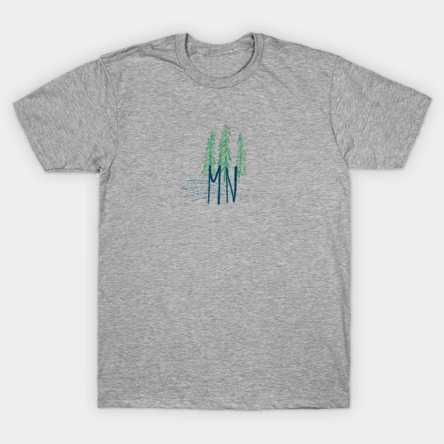 Minnesota: Lakes and Trees T-Shirt by sunshineandcompany